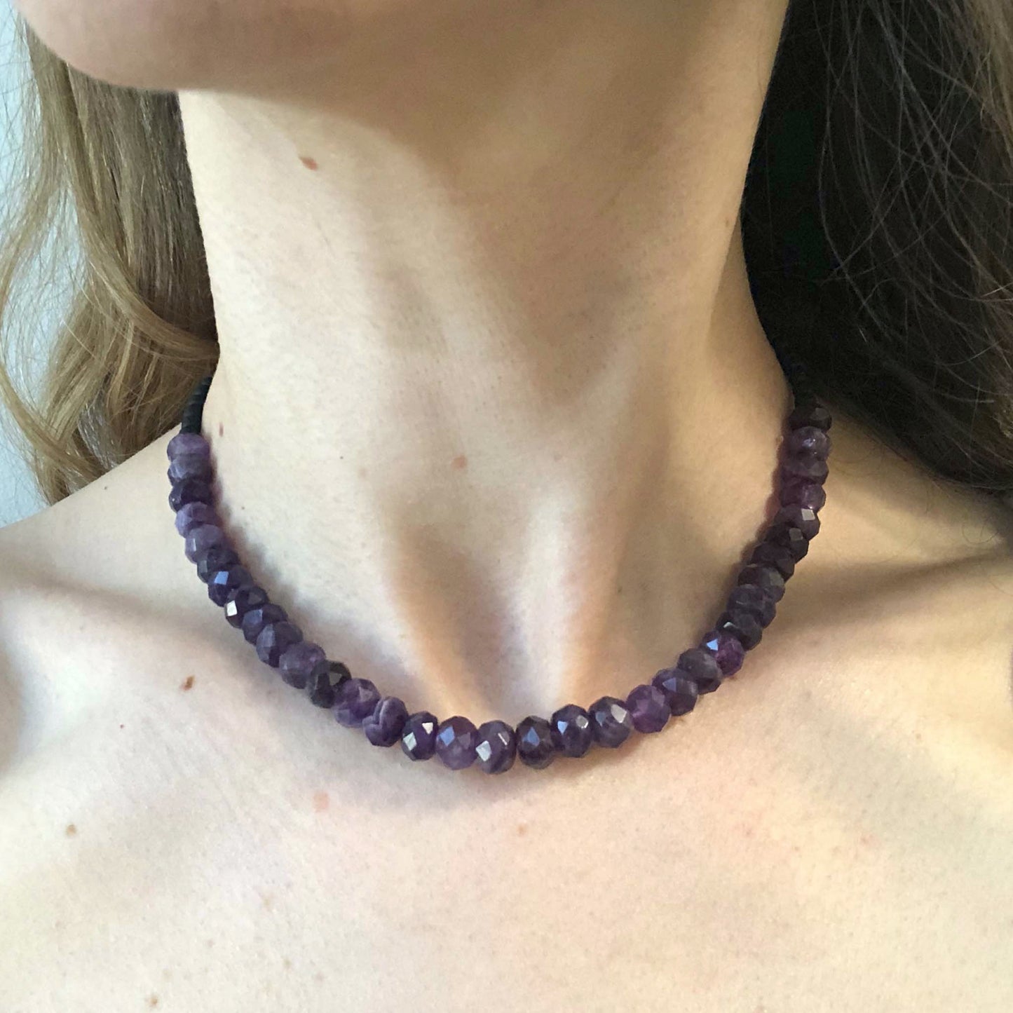 Amethyst & Japanese seed bead