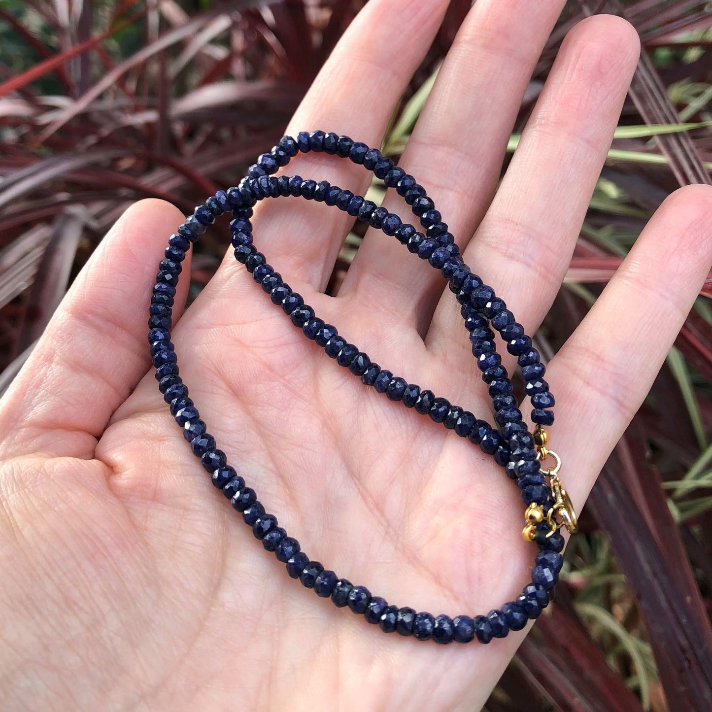 Blue Sapphire full strand